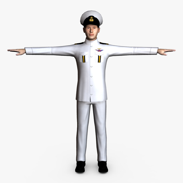 3d navy male 01 - Navy Male 01 by ignisfatuus